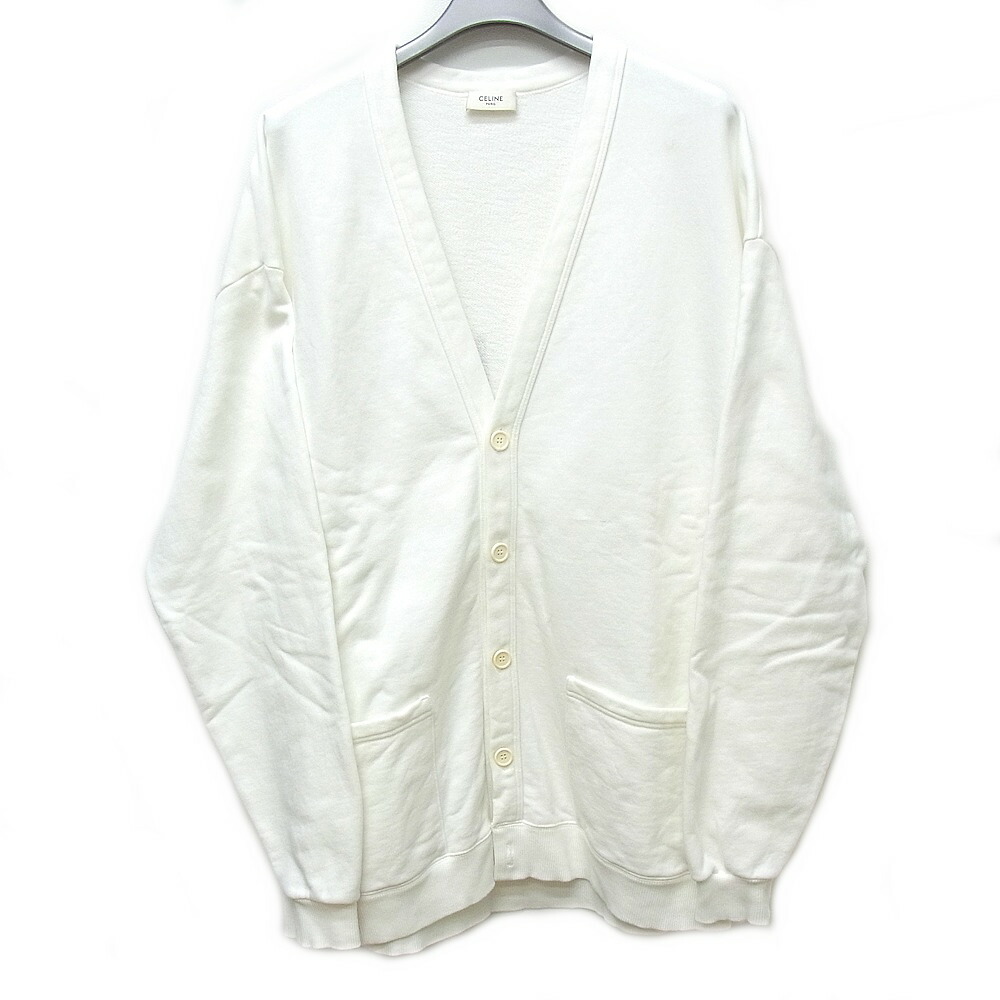CELINEトリオンフ ウールカーディガン ブロンド ブラッシュドキャメル極美品 CELINEトリオンフ ウールカーディガン ブロンド ブラッシュドキャメル