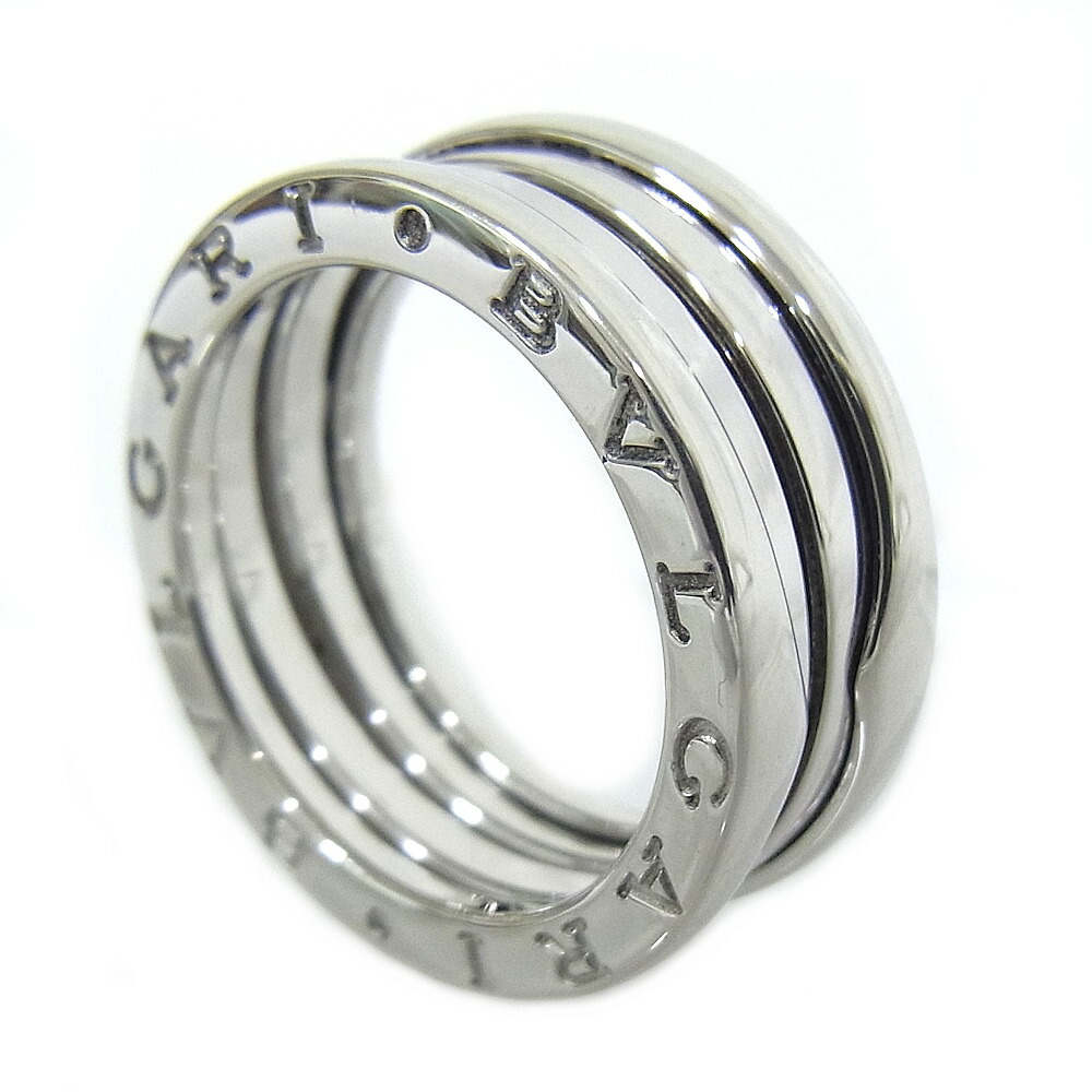BVLGARI　ブルガリ ビーゼロワン リング Sサイズ B-zero1 750WG 18Kホワイトゴールド 54号　日本サイズ約12.5号 【中古】【程度A+】【極上美品】