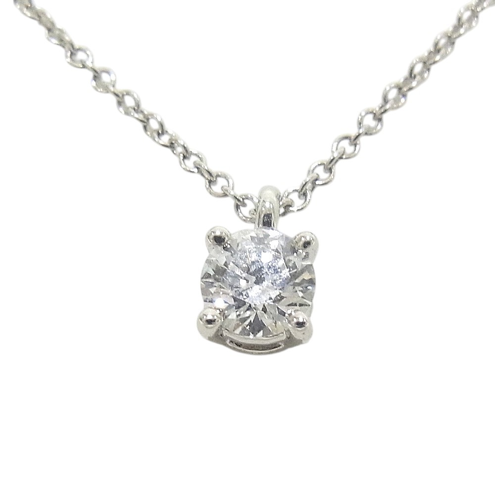 ティファニー　TIFFANY&CO　ネックレス ソリティア　Pt950　プラチナ　ダイヤモンド【中古】【程度A】【美品】｜ヤギ質店・平塚駅前店