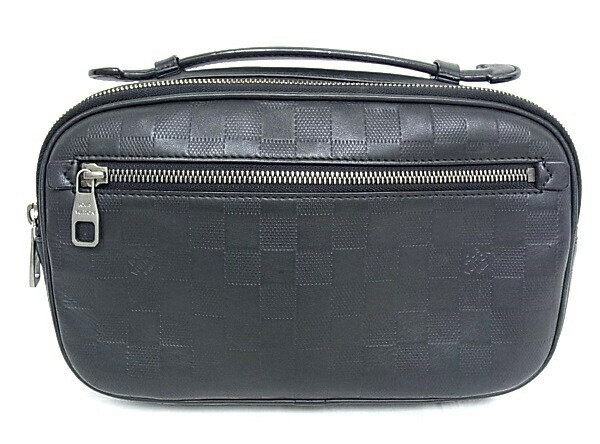 ルイヴィトン Louis Vuitton LV ダミエ アンフィニ アンブレール　メンズ　ショルダーバッグ　ボディバッグ N41288　オニキス　ブラック 【中古品】【程度B】【良品】