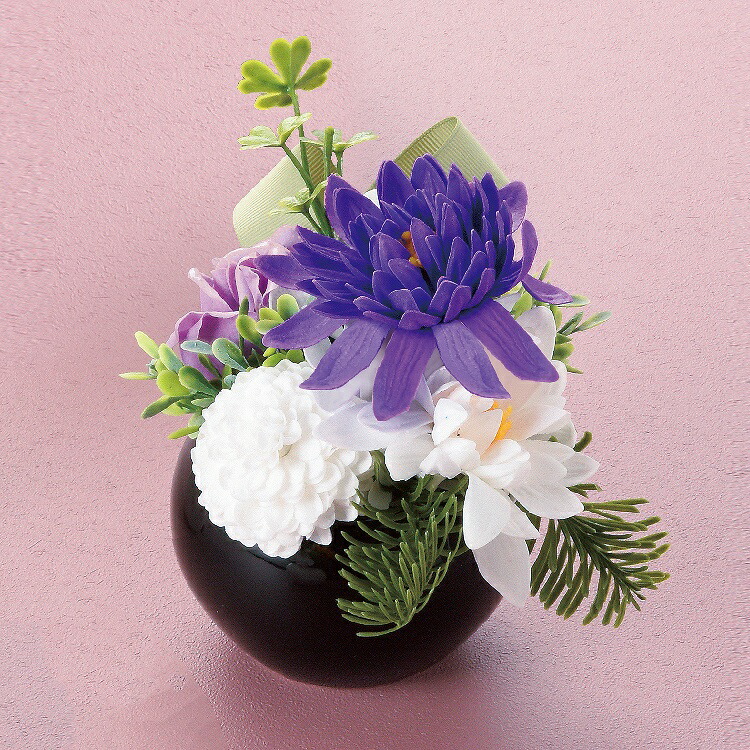 お彼岸 ソープフラワー 石鹸 仏花 造花 新盆 お彼岸 枯れない お供え 花 お供え花 仏壇用 プリザーブドフラワー フラワー 『 石鹸花  シャボンフラワー仏花 あやめブラック ブラック 』 モダン仏壇現代仏壇の八木研 仏壇・家具・暮らしの八木研