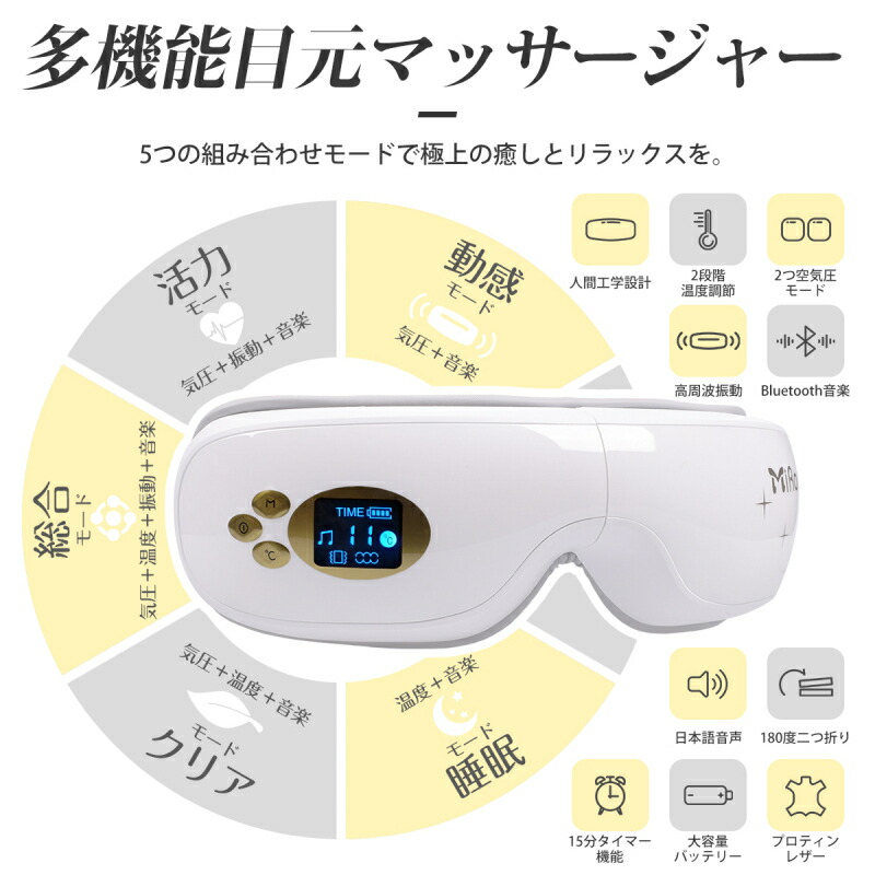 楽天ランキング入賞 多周波振動 アイマッサージャー 目元エステ グラフェン加熱 目元マッサージャー ホットアイマスク 空気圧調節 安眠 Bluetooth対応 温熱 Usb充電式 疲れ目 マッサージ器 目元エステ アイマッサージャー 目元マッサージ Massage Mit Herz De