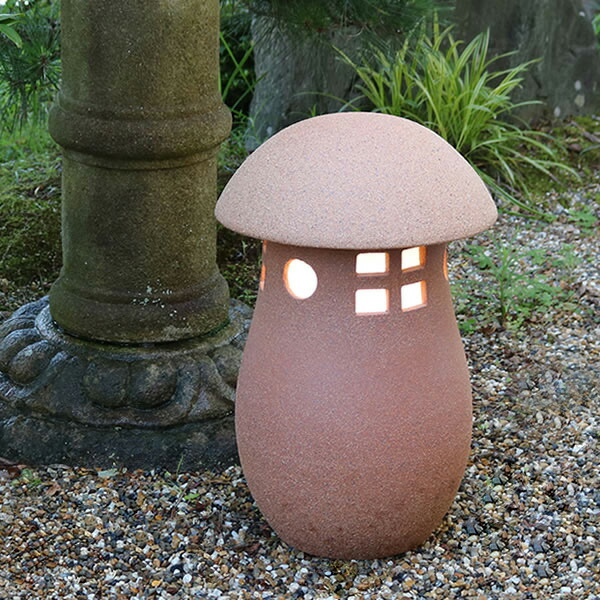 ライト 屋外用照明 ライト 庭園 和風 行燈 やきもの照明 陶器照明 陶器照明 信楽焼照明 照明 その他 やきもの 和風照明 信楽焼 陶器 庭用 行灯 外用 屋外 インテリア照明 庭 庭園灯 信楽焼照明 照明 あんどん 陶器あかり 陶器ライト