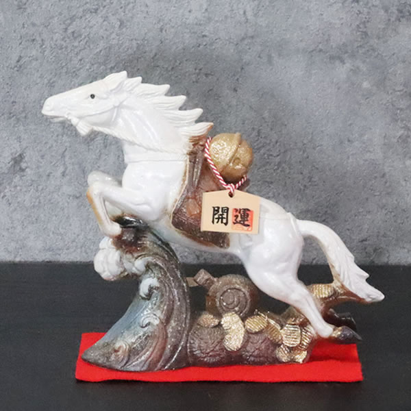 【信楽焼】オブジェ　馬 信楽焼】オブジェ 馬 馬 ホースヘッド 置物 陶器製 アンティーク