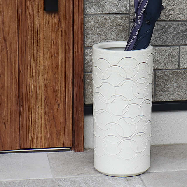 Amazon｜信楽焼 窯肌つぼ型傘立て しがらき焼 笠立て 陶器