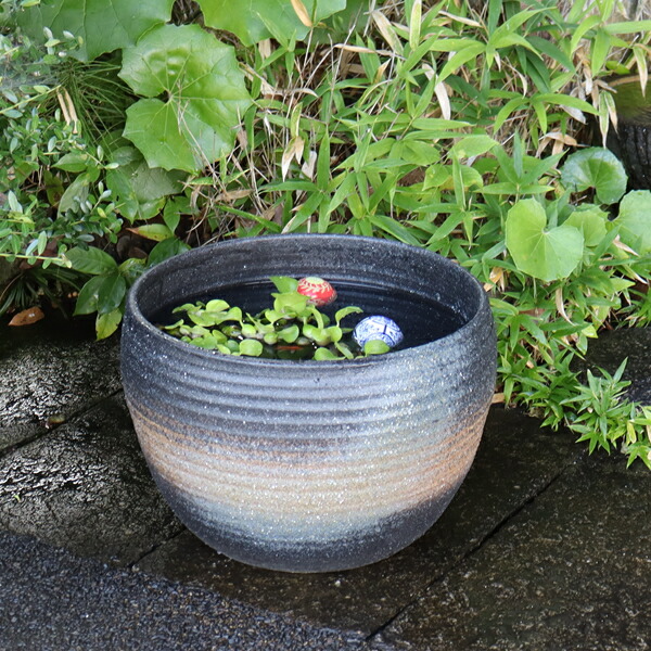 楽天市場】【38時間限定15%OFFクーポン配布中】14号変形手ひねり水鉢