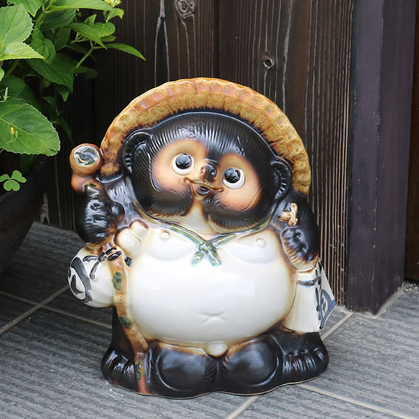 楽天市場】信楽焼 18号古信楽風開運狸 信楽焼たぬき縁起物