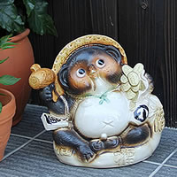 七福神・焼き物・陶器・置物 信楽焼 七福神 大黒天 陶器 置物 狸 タヌキ 置き物 信楽焼たぬき