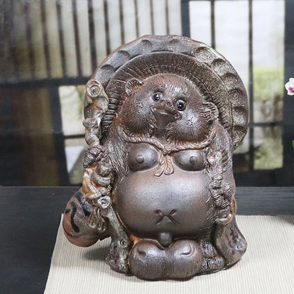 信楽焼／たぬき／骨董／希少／アンティーク／ヴィンテージ　29センチ　レア　古狸 信楽焼／たぬき／骨董／希少／アンティーク／ヴィンテージ 29センチ