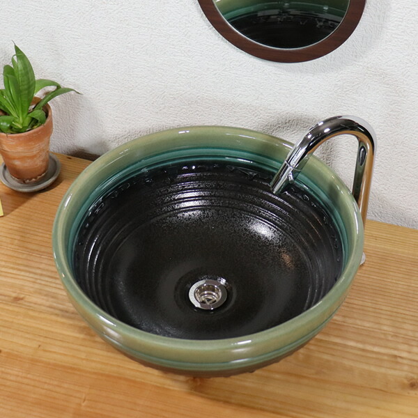 【今だけ10%OFFクーポン配布中】手洗い鉢 陶器洗面 信楽焼 洗面ボウル 手洗器 洗面ボール 手洗鉢 陶器 洗面鉢 鉢 手洗い器 洗面シンク 洗面器 洗面台 ボール 和風 やきもの しがらき 丸型 円形 和風 トイレ tr-3269