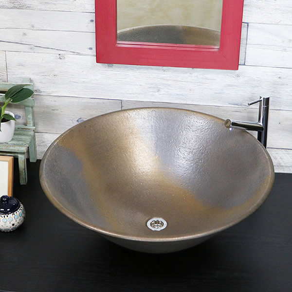 信楽焼⁻高さ４８ｃｍ 信楽焼 白マット つぼ型鉢 10号 幅30cm×高さ28cmの販売｜盆栽妙