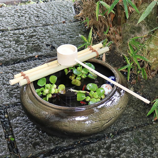 #陶製つくばいセット 楽天市場】つくばいセット (青釉流し)[花生 生け花 つくばい