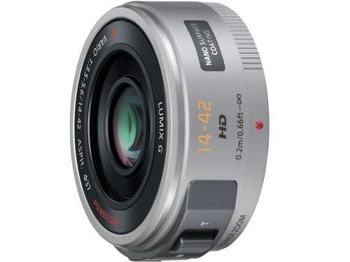 パナソニック(Panasonic) 標準尺度望遠レンズ マイクロフォーサーズ用 ルミックス G X VARIO PZ 14-42粍/F3.5-5.6 ASPH./POWER O.I.S. しろがね色 H-なおなお書き14042-S