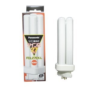 パナソニック 10個書き割り パウダーコンパクト形螢光灯 27W 3波長形白熱電球色 ツイン螢光灯 ツイン2(4本束状ブリッジ回路) FDL27EX-L_set