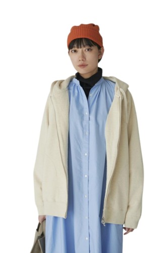 Recycled Cotton Zip Up Parka