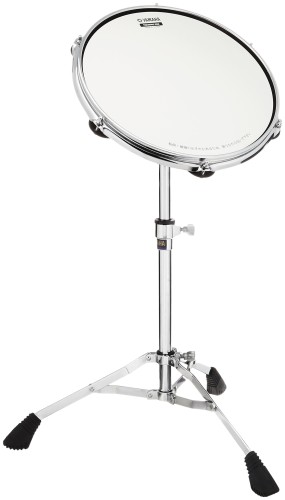 ヤマハ YAMAHA トレーニングパット 12インチ(スタンド付) TS12S 付属のコーテッドシートを貼り付ける事でブラシ奏法の練習にも対応可能 トレーニングパッド専用スタンドを同梱