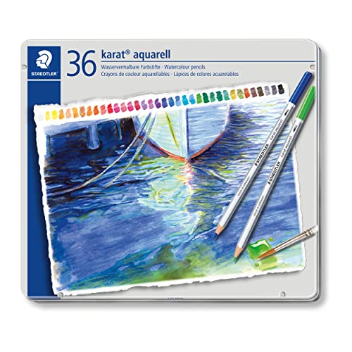 ステッドラー(STAEDTLER) 色鉛筆 36色 水彩画色鉛筆 カラトアクェレル 125 M36