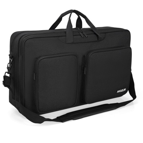 AKOZLIN DJ コントローラー 保護ボックス DJ バッグ for Pioneer DDJ FLX4 SB SB2 SB3 RB DDJ 400 DDJ収納ケース 保護バッグ 撥水生地 54×32×14cm ブラック