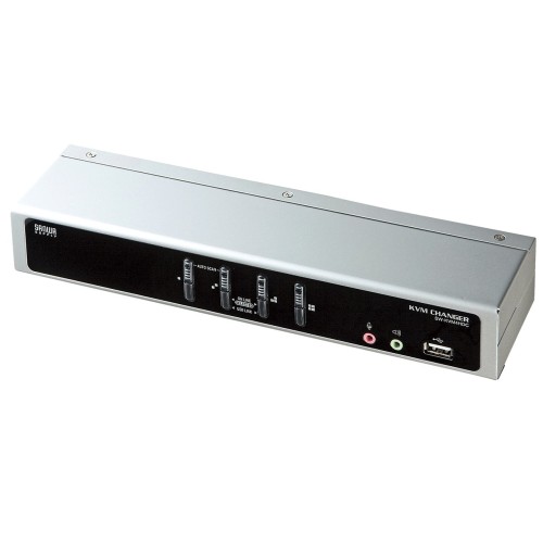サンワサプライ SW-KVM4HDC デュアル繋がりDVI相応うマイコン自動小銃うつり変わり器(4:1)