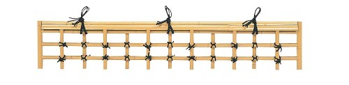鷹見せ物 ミニ練りあわせる竹金閣寺垣 120(W)×20(H)