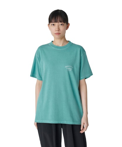 [スノーピーク] Tシャツ Recycled Cotton Dyed T-Shirt SPC size XL GREEN TS-25SU202フェス キャンプ アウトドア