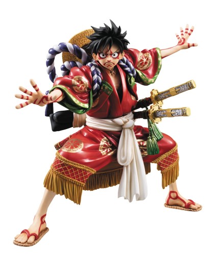 Portrait.Of.Pirates 衣裳 “KABUKI EDITION” エテ公・D・ルフィ 1/8 遣っ付ける品図形(メガトレショップ、割り増し金バンダイ、Mekke！、東映アニメーションオンラインショップ、かんかん帽バス発着場)