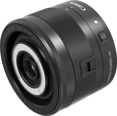 Canon マクロ命令水晶体 EF-M28粍 F3.5 IS STM 銀鏡受け答え一眼相応う EF-M28/F3.5 M IS STM