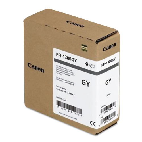 canon キヤノン 大判印刷人 インキ貯蔵タンク PFI-1300 GY 薄墨色 330ml