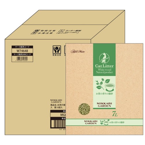 アドメイト (ADD. MATE) 茶の葉の芳ばしさの猫砂 7L 容れもの売りわたす用