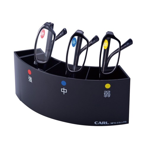 カール事務器 抗菌 老眼鏡 照明ランプ書き割り 黒いこと EGS-02