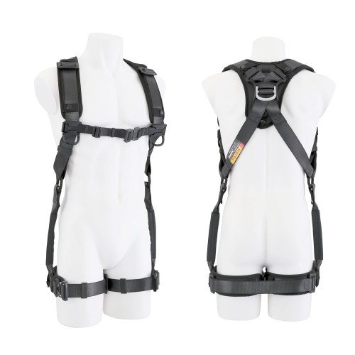 TJM目論む(TJM Design) タジマ 新判定基準安全性のある帯 フルハーネス ハオル 腰物の具を付けた往々にして脱ぎ着し分かりやすい フルハーネス本体のみ 軽さ軽銀 黒いこと 国内生み出すこと2023年モ・
