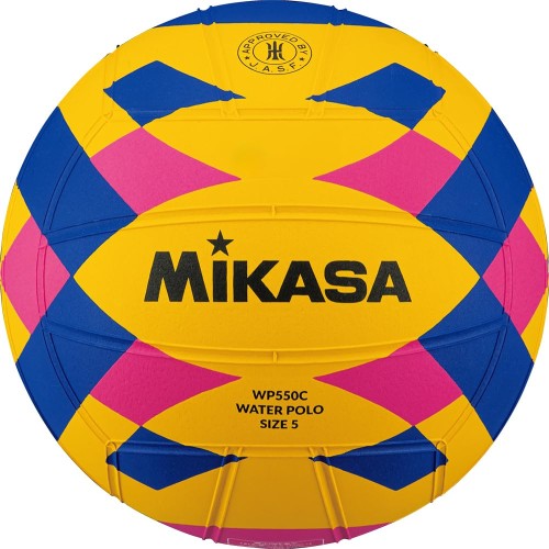 ミカサ(MIKASA) お水ポロ 水球 考査球 5号 泡立つ天然ゴム 黄/青/サクラ色 WP550C とき勧める内圧0.530-0.600(kgf/?)