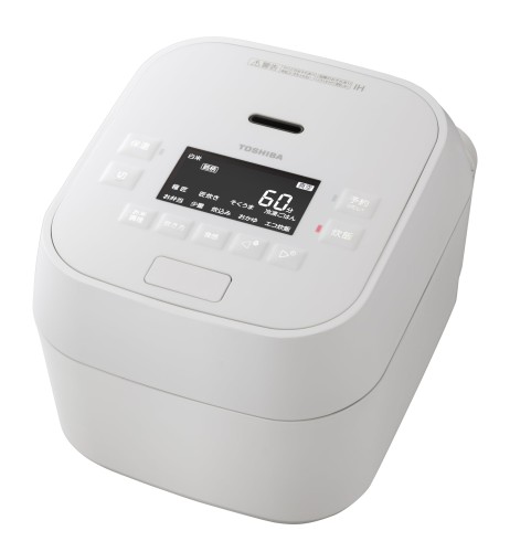 TOSHIBA(東芝) 炊飯器 炎匠炊き 5.5合 RC-10MGW(W) グランホワイト 無意味さ剪断応力IH rice cooker 日本製 大射撃能力 早炊き 無意味さ保温上げ米40第四次元 お取りつくろう飾り気のない