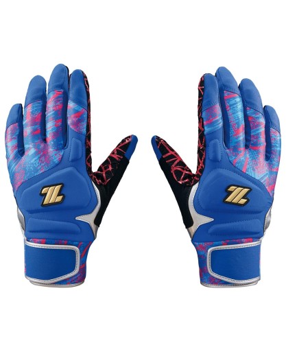 ゼット(ZETT) バッティンググローブ グラフィックグリップバッティンググラブ 両手用 ブルー×ピンク(2361) M BG18523A