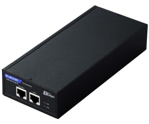 エレコム 法人向けPoEインジェクター 802.3af/at/bt標準尺度 PoE++ 最大限度60Wふり出し 1個 EIB-X01A-BT6