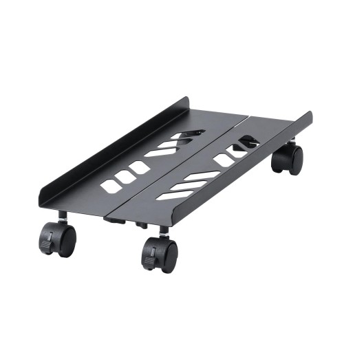 サンワサプライ CPUスタンド 幅200～260mm調整 スチール製 耐荷重50kg キャスター付き ブラック CP-053