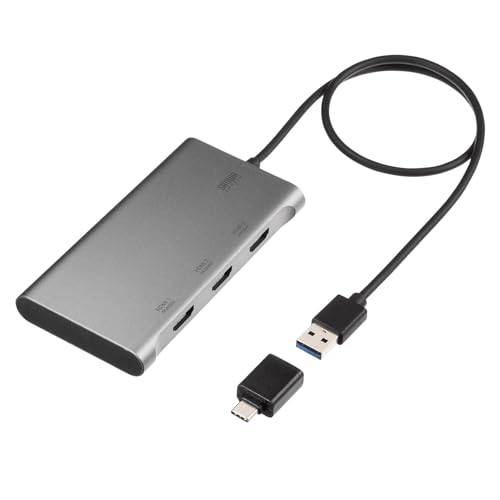サンワサプライ USB-HDMI見せびらかすアダプター（4K×3画面最終生産物） USB-CVU3固定ディスク8