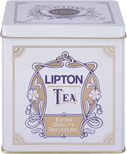 リプトン紅茶 リーフティー エクストラクオリティ ダージリン 白缶 450g