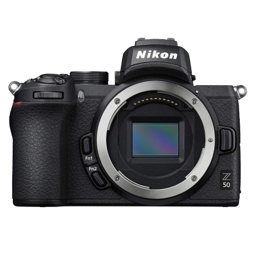 Nikon 銀鏡受け答え一眼写真機 Z50 上半身 黒いこと