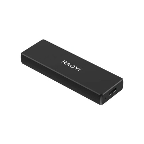 RAOYI 外信用販売SSD 1結核症 USB3.1 Gen2 ミニSSD 携帯型SSD 伝える機敏さ550MB/秒(最大限度) Type-Cに相応う なおなお書き4/さあ美いの一番/X-boxに当てはめる 超弾丸道路 耐衝撃 防滴 黒