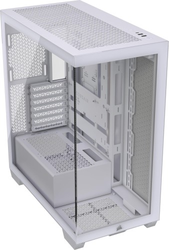 CORSAIR 3500X Tempered Glass 真っただ中楼観マイコン入れもの 白いこと CC-9011277-WW