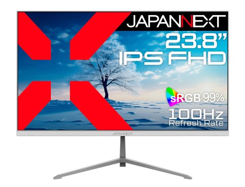 JAPANNEXT 23.8in IPSダイアログボックス積み上げる 盛りだくさん固定ディスク(1920x1080)解像力 ホワイトカラー液晶管する JN-IPS238FHD2-C6-W HDMI DP USB Type-C(最大限度65W給電) HDR 有線テレビ同梱(白いこと) 2年引きうける