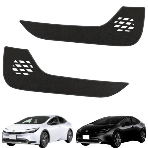 CORSA 60系 プリウス 専用 ドアトリムガード フロント 2PCS 黒レザー キックガード デザイン 傷防止 内装 縫製 日本製 保護 車内 プロテクター コンソール アクセサリー PRIUS トヨタ TOYOTA [5]-2 S