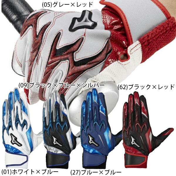 【メール便にて発送】ジュニア手袋 ミズノ ＭＩＺＵＮＯ 野球 バッティンググローブ 両手用 シリコンパワーアークDI レプリカ 1EJEY560