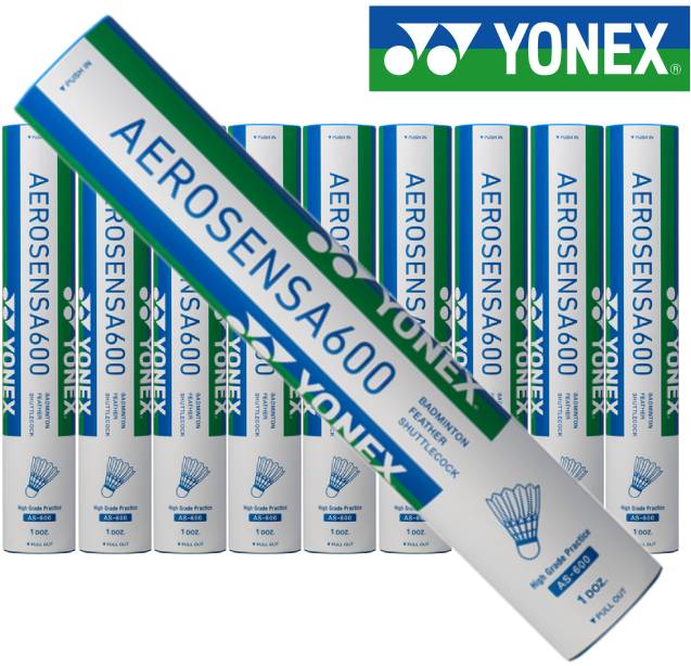 楽天市場】ヨネックス バドミントンシャトル エアロセンサ600 / 10
