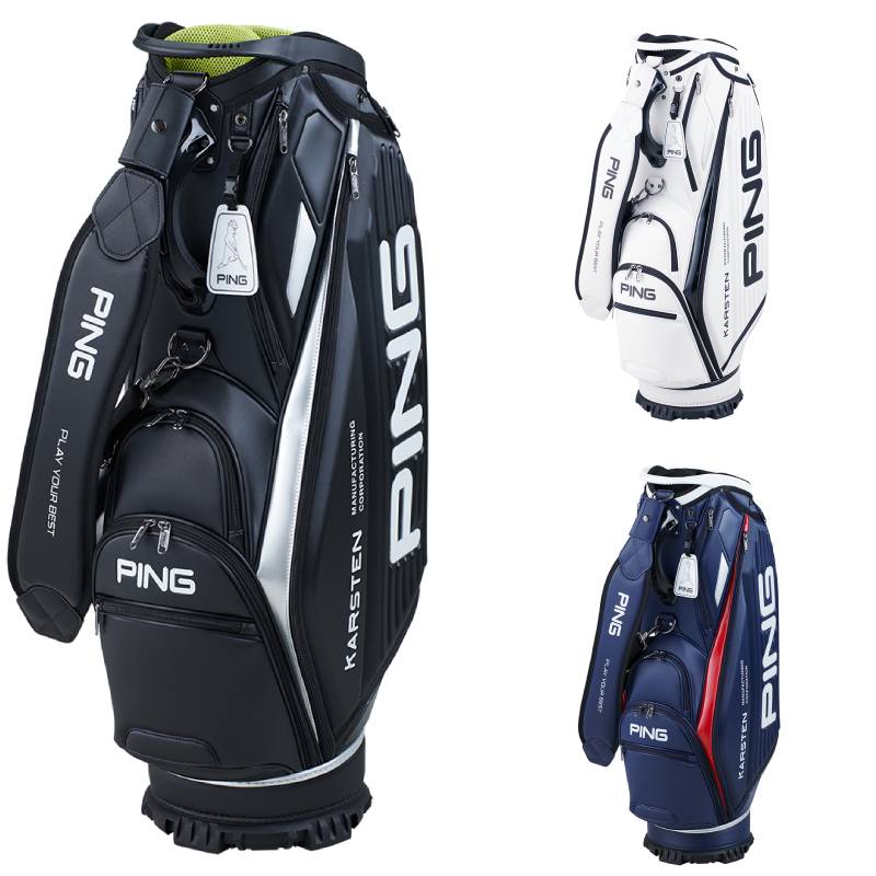 未使用ピン 2024 CB-P2402 ピオリア キャディバッグ PING（ピン） CB-P2402 ピオリア キャディバッグ ホワイト・ネイビー