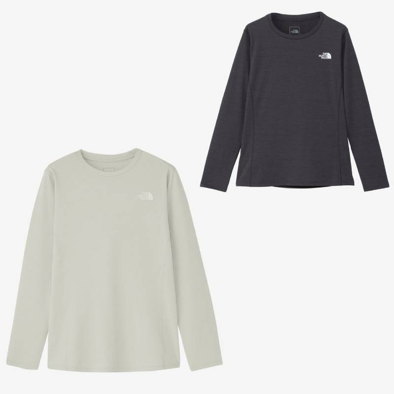 ザ・ノースフェイス ロングスリーブフラッシュドライスリーディークルー レディース 長袖Tシャツ NTW62506｜カスカワスポーツ店