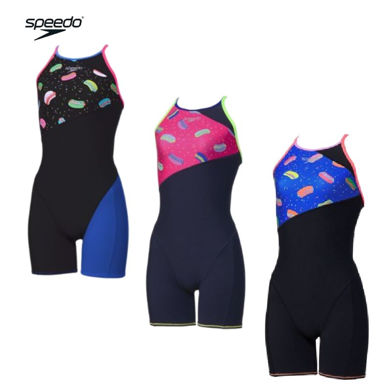 スピード speedo レディース ホットドッグターンズショートニースキン オールインワン水着 女性用 練習用 STW12609