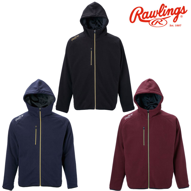 楽天市場】Rawlings ローリングス ブロックフリースフードジャケット