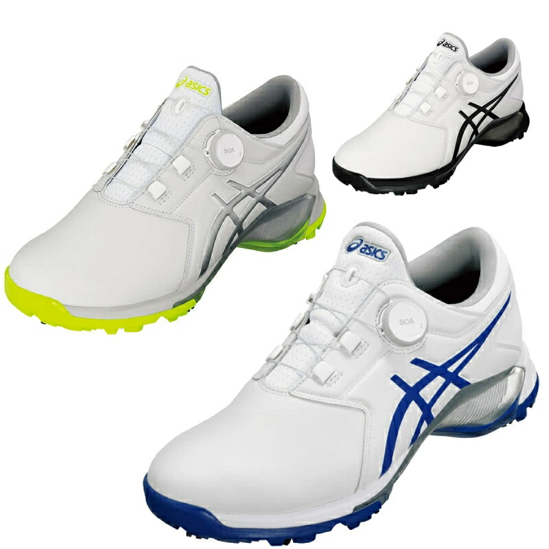 ASICS ゴルフシューズ ホワイト スパイク付き アシックス(asics) ゴルフシューズ ソフトスパイク ゲルエース